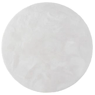 Rundt Fluffy Offwhite