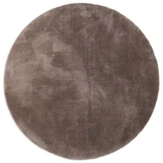 Rundt Fluffy Taupe