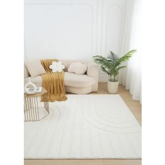 Vaskbar Blød Ryamata Fuzzy Lumo Offwhite