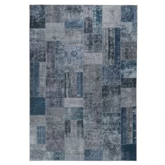 Patchwork Tæppe Mario Sullo Grå