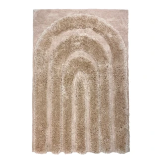 Dette produkt hedder Moody Bow, fremstillet af Polyester materiale med en smuk Beige farve - SE Mattor