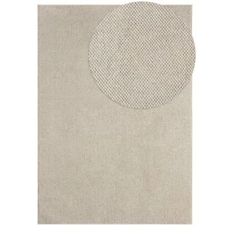 Uldtæppe-look Nordic Beige