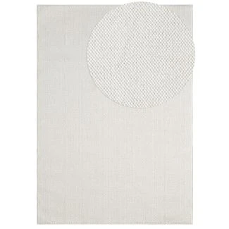 Uldtæppe-look Nordic Offwhite