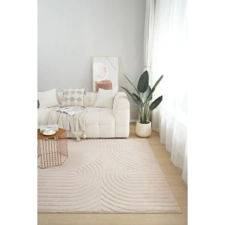 Dette produkt hedder Rabbit Bene, fremstillet af Polyester materiale med en smuk Lys Beige farve - SE Mattor