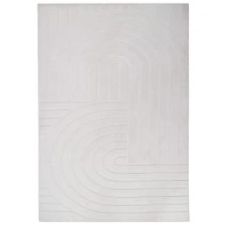 Denne produkt hedder Pels Tæppe Rabbit Peak Offwhite, lavet af Polyester materiale med en smuk Offwhite farve - SE Tæpper