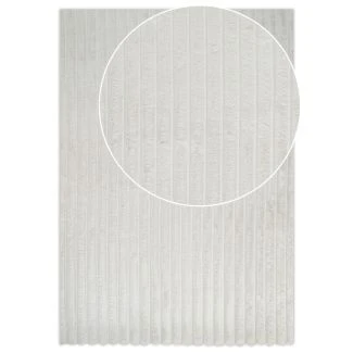 Dette produkt hedder Rabbit Stripe, fremstillet af Polyester materiale med en smuk Offwhite farve - SE Mattor