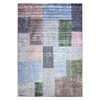 Reims Pastell Patchwork Tæppe
