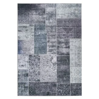 Patchwork Tæppe Vero Rosso Grå