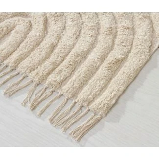 Bomuldstæppe Wilma Bene Beige