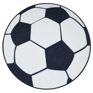 Rundt Zappy Football Hvid/Sort