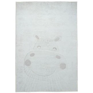 Dette produkt hedder Zappy Hippo, fremstillet af Polyester materiale med en smuk Fløde farve - SE Mattor