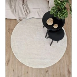 Rund Matta Benny Vit