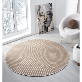 Rundt Bella Spin Mørk Beige