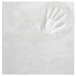 Kvadrat Matta Fluffy Offwhite