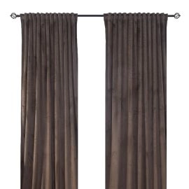 Rumformørkende Velourgardin 2-pak Mathilde Brun