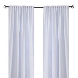 Rumsförmörkande Sammetsgardin 2-pack Nancy Vit