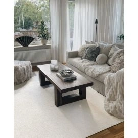 Uldtæppe-look Nordic Offwhite