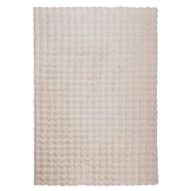 Vaskbart Pels-tæppe Rabbit Bubble Lys Beige