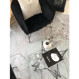 Firkant Rabbit Eco Sølv Pels Tæppe