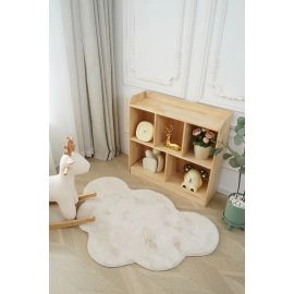 Børnetæppe Blød Pelslook Rabbit Cloud Lys Beige