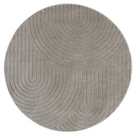 Rundt Zara Bene Grå Wilton-Tæppe