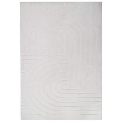 Denne produkt hedder Pels Tæppe Rabbit Peak Offwhite, lavet af Polyester materiale med en smuk Offwhite farve - SE Tæpper
