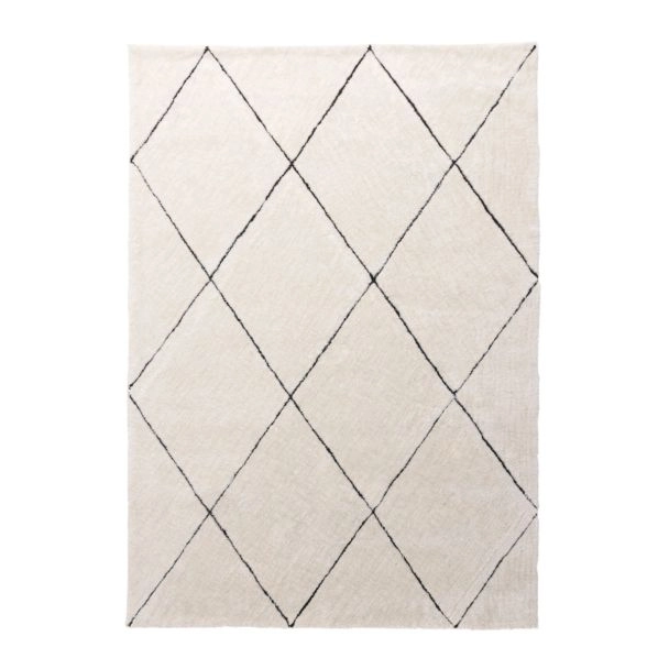 Dette produkt hedder Lira, fremstillet af Polyester materiale med en smuk Hvid farve - SE Mattor