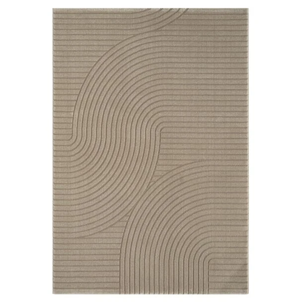 Dette produkt hedder Bella Spin, fremstillet af Polyester & Polypropylen materiale med en smuk Mørk Beige farve - SE Mattor