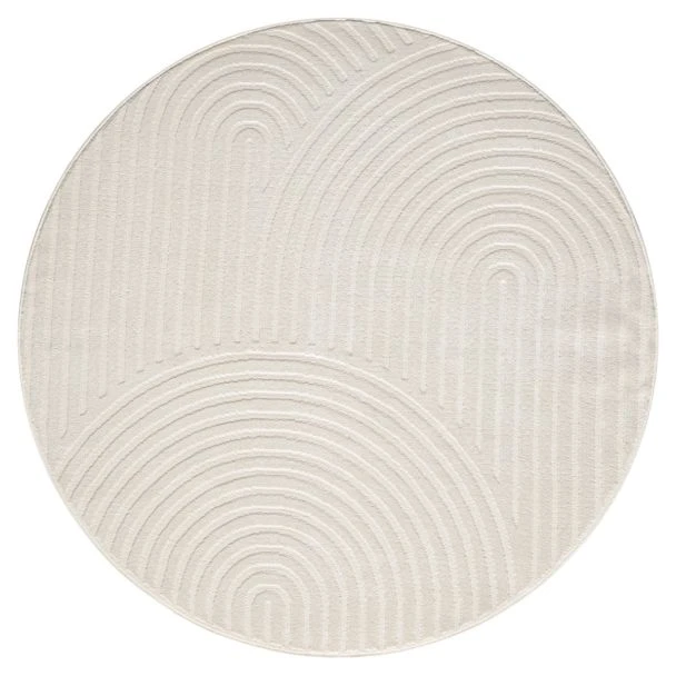 Dette produkt hedder Bella Zen, fremstillet af Polyester & Polypropylen materiale med en smuk Offwhite farve - SE Mattor
