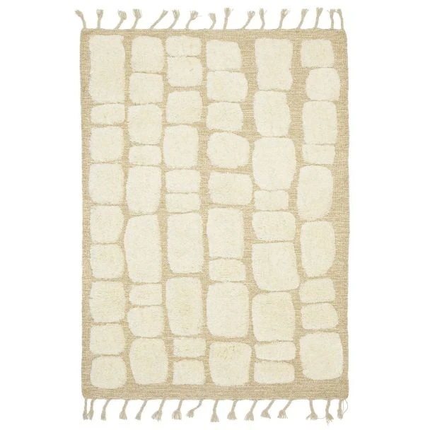 Dette produkt hedder Camille, fremstillet af Uld materiale med en smuk Beige farve - SE Mattor