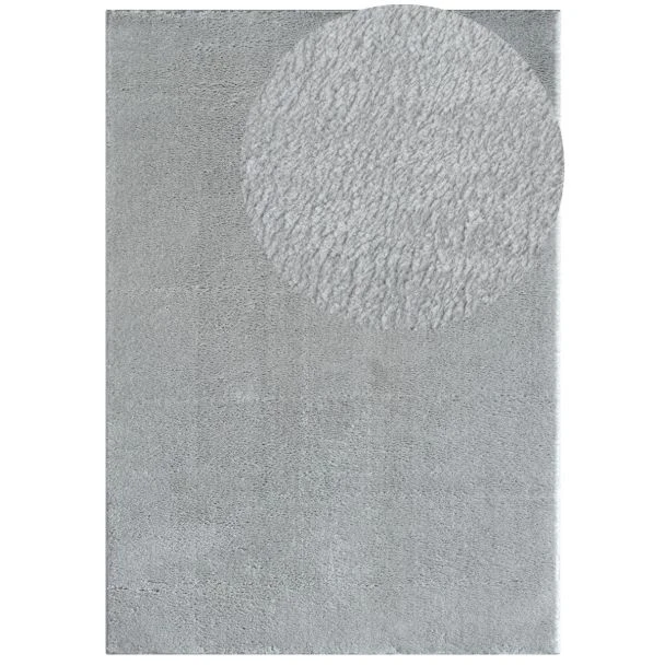 Dette produkt hedder Cloudy, fremstillet af Polyester materiale med en smuk Sølv farve - SE Mattor