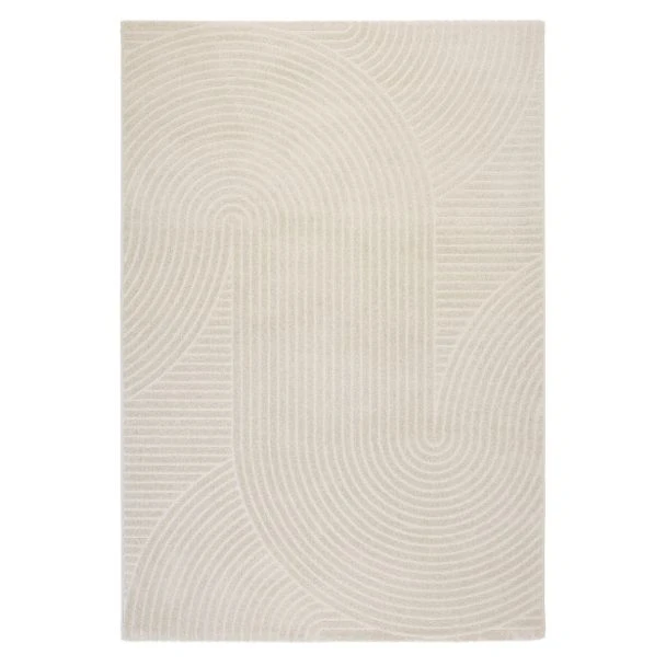 Dette produkt hedder Geneta, fremstillet af Polyester materiale med en smuk Offwhite farve - SE Mattor