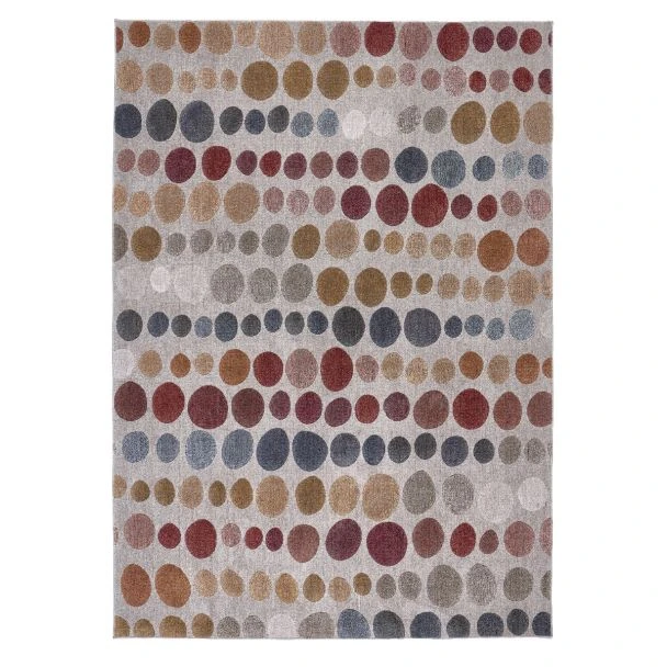 Dette produkt hedder Larry, fremstillet af Polyester materiale med en smuk Multi farve - SE Mattor