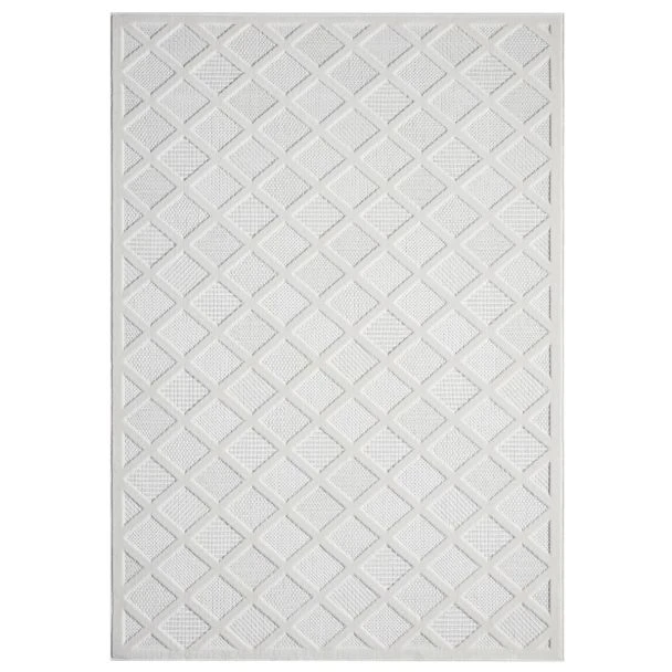 Dette produkt hedder Kino Nexo, fremstillet af Polypropylen materiale med en smuk Offwhite farve - SE Mattor