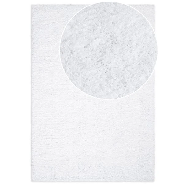 Dette produkt hedder Lazy, fremstillet af Polypropylen materiale med en smuk Hvid farve - SE Mattor