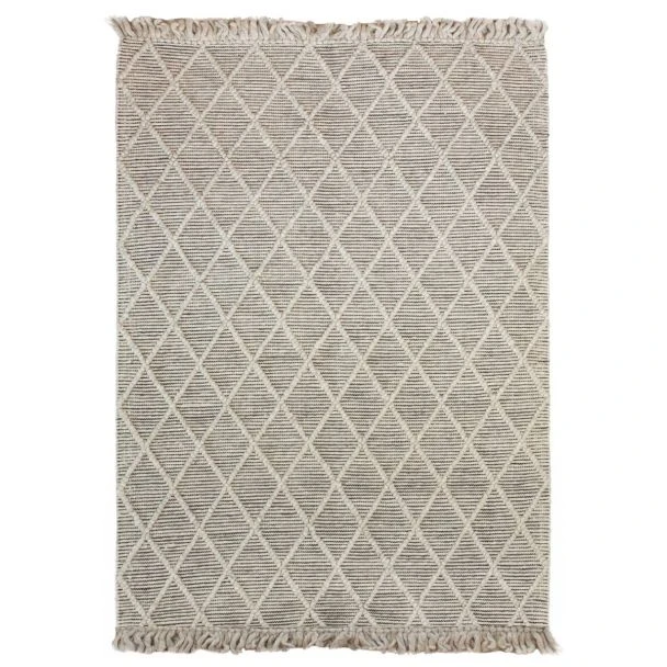 Dette produkt hedder Margaux, fremstillet af Uld materiale med en smuk Beige farve - SE Mattor