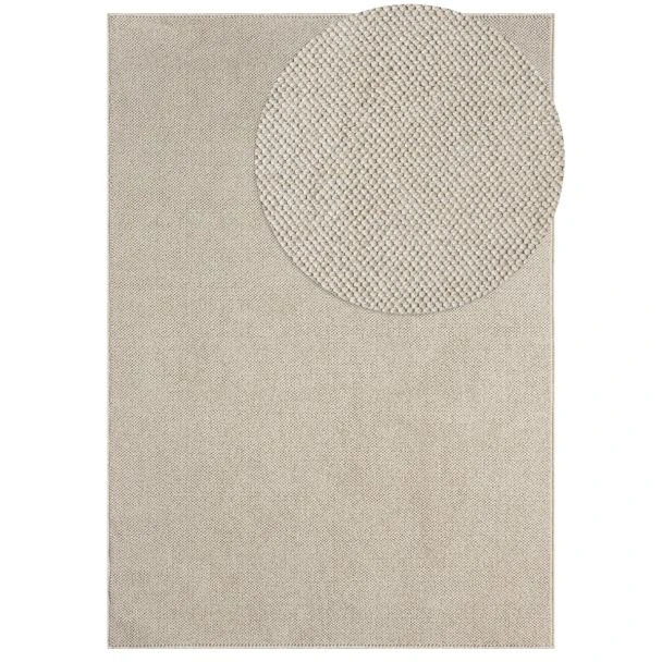 Dette produkt hedder Nordic, fremstillet af Polyester materiale med en smuk Beige farve - SE Mattor