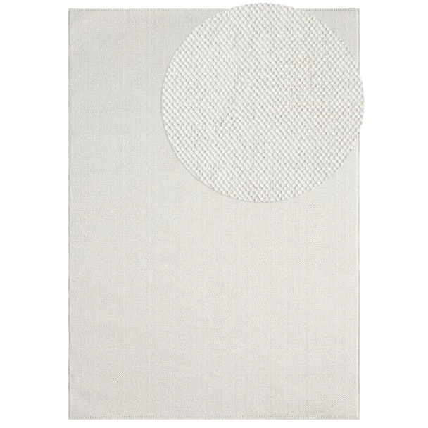 Dette produkt hedder Nordic, fremstillet af Polyester materiale med en smuk Offwhite farve - SE Mattor