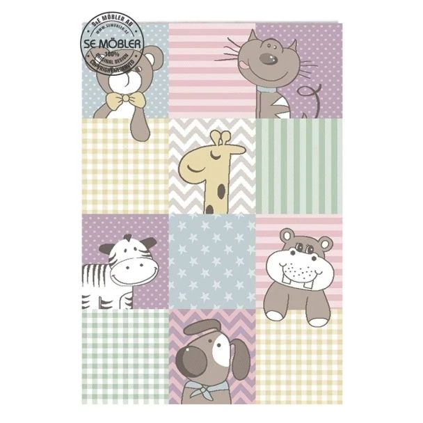 Dette produkt hedder Pastel Teddy, fremstillet af Polypropylen materiale med en smuk Pastell farve - SE Mattor