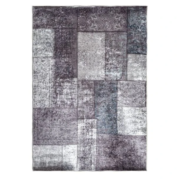 Dette produkt hedder Patch, fremstillet af Polyester materiale med en smuk Grå farve - SE Mattor