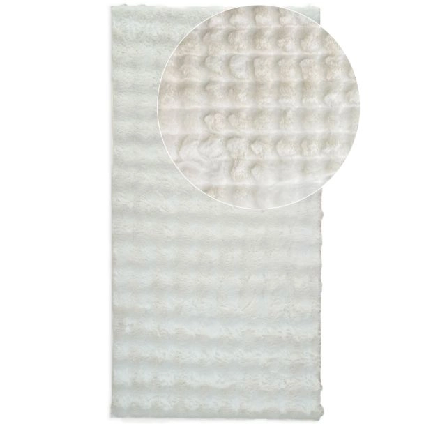 Dette produkt hedder Rabbit Bubble, fremstillet af Polyester materiale med en smuk Offwhite farve - SE Mattor