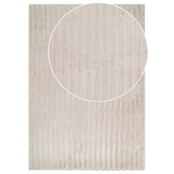 Dette produkt hedder Rabbit Stripe, fremstillet af Polyester materiale med en smuk Lys Beige farve - SE Mattor