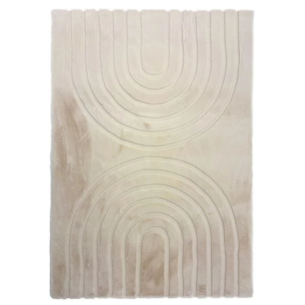 Dette produkt hedder Rabbit Zen, fremstillet af Polyester materiale med en smuk Lys Beige farve - SE Mattor