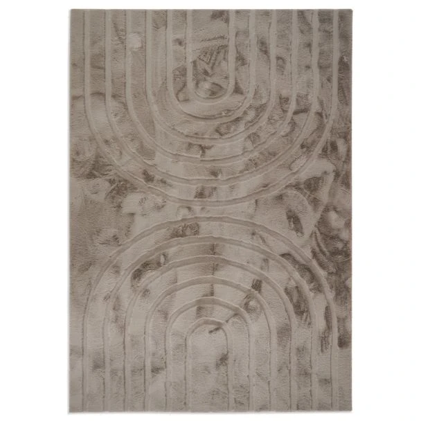 Dette produkt hedder Rabbit Zen, fremstillet af Polyester materiale med en smuk Taupe farve - SE Mattor